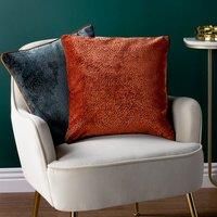 Estelle Spotted Piped Cut Velvet Cushion