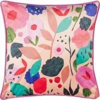 Kate Merritt Flower Girl Illustrated Polyester Filled Cushion