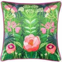 Kate Merritt Spring Blooms Illustrated Polyester Filled Cushion