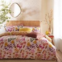 Furn Protea Abstract Floral Pink Bedding Set - Single