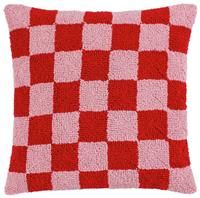 Heya Home Check Polyester Filled Cushion