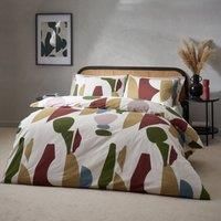 Hoem Meta Abstract Rich King Duvet Cover Set