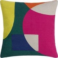 furn. Anjo Polyester Filled Cushion, Green/Multicolour, 45 x 45cm