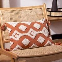 furn. Dharma Polyester Filled Cushion, Brick, 35 x 50cm