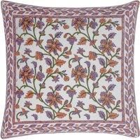 Paoletti Mentera Polyester Filled Cushion,Lilac/Coral,50 x 50cm