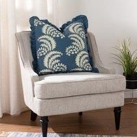 Paoletti Montrose Polyester Filled Cushion,French Blue,50 x 50cm