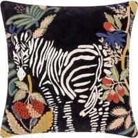 Wylder Exotic Zebra Polyester Filled Cushion Midnight