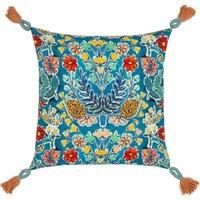 Wylder Adeline Square Polyester Filled Cushion, Multicolour/Coral, 50 x 50cm