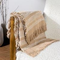Hoem Jour Woven Fringed Throw,130 x 180cm