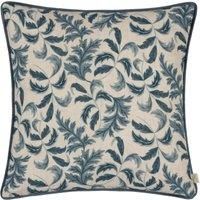 Evans Lichfield Chatsworth Topiary Polyester Filled Cushion, Petrol, 43 x 43cm