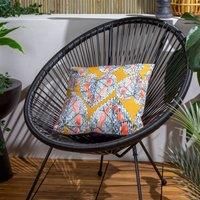 Wylder Tropics Ebon Wilds Mahari Polyester Filled Outdoor Cushion