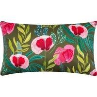 Wylder Nature House Of Bloom Poppy Rectangular Outdoor Polyester Filled Cushion