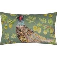 Evans Lichfield Grove Pheasant Polyester Filled Outdoor Cushion, Olive, 30 x 50cm