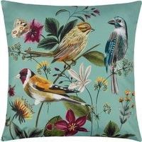 Wylder Nature Midnight Garden Birds Outdoor Polyester Filled Cushion,43 x 43cm