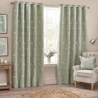 Wylder Nature Sophia Floral Jacquard Eyelet Curtains