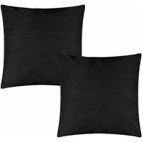 Furn Wrap Outdoor Polyester Filled Cushions Twin Pack Black