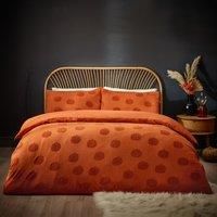 Furn Halloween Tufted Pumpkins Duvet Cover Set - Orange
