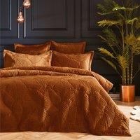 Paoletti Palmeria Duvet Cover Set In Rust