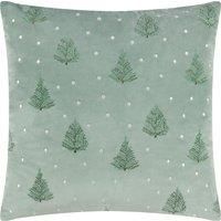 furn. Evergreen Classic Tree Embroidered Polyester Filled Cushion