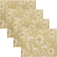 Paoletti Gold Stag Set of 4 Festive Placemats