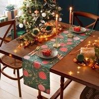 Paoletti Pomegranate Washable Abstract Table Runner