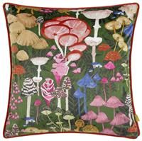 furn. Amanita Velvet Piped Polyester Filled Cushion