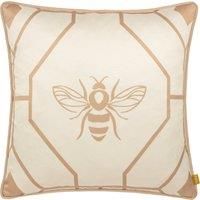 furn. Bee Deco Polyester Filled Cushion,Champagne,43 x 43cm