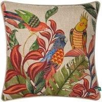 Wylder Tropics Akamba Parrot Scene Tropical Polyester Filled Cushion