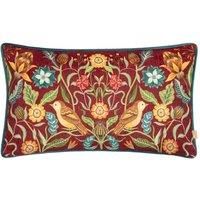 Hawthorn Birds Chenille Piped Cushion