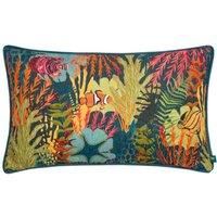 Wylder Tropics Abyss Coral Bay Chenille Polyester Filled Cushion