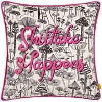 furn. Shiitake Piped Velvet Polyester Filled Cushion