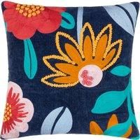 furn. Janey Embroidered Floral Polyester Filled Cushion