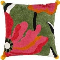 furn. Poppy Embroidered Polyester Filled Cushion