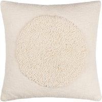 Hoem Almo Woven Polyester Filled Cushion, Ecru