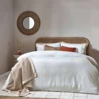 Yard Lark Muslin Cotton Double Duvet Cover Set White