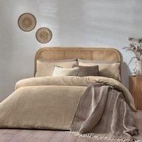 Yard Chunky Waffle 100 Cotton Double Duvet Cover Set Linen