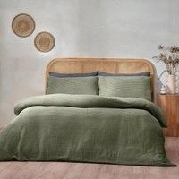 Yard Chunky Waffle 100% Cotton Duvet Cover Set