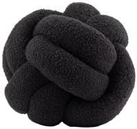 furn Boucle Knot Cushion - Black - 30x30cm