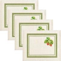 furn. Strawberry Set of 4 Indoor/Outdoor Placemats