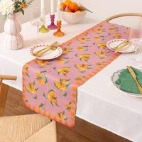 furn. Oranges Large Indoor/Outdoor Table Runner