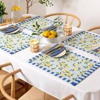 furn. Lemons Set of 4 Indoor/Outdoor Placemats