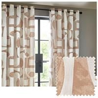 Hoem Carro 168X183 Eyelet Curtains Clay