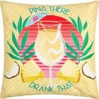 furn. Pina There Abstract Polyester Filled Outdoor Cushion