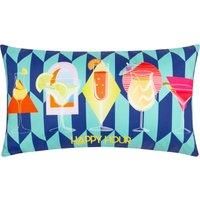 furn. Happy Hour Abstract Polyester Filled Outdoor Cushion
