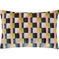 Paoletti Keela Cut Velvet Geometric Polyester Filled Cushion