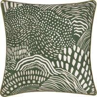 Hoem Nola Abstract Cotton Piped Polyester Filled Cushion