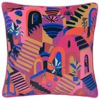 furn. Eivissa Embroidered Velvet Cushion