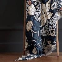 Morris & Co. Strawberry Thief Jacquard 130cm x 170cm Throw Indigo