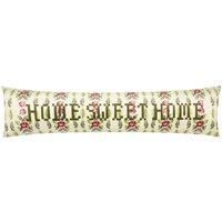 Feeoni Home Sweet Home Velvet 90cm x 20cm Draught Excluder Willow Green
