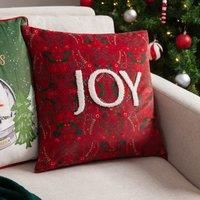 Evans Lichfield Ditsy Joy Tufted Velvet Cushion